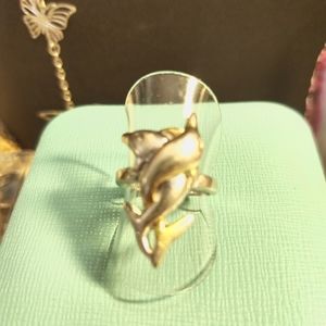 Sterling Silver Dolphin Ring